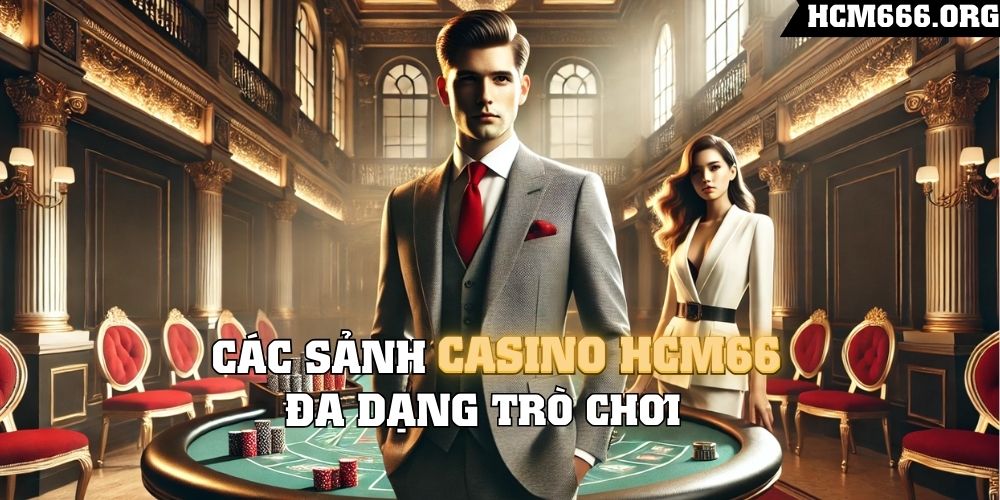 Các sảnh casino HCM66 đa dạng trò chơi